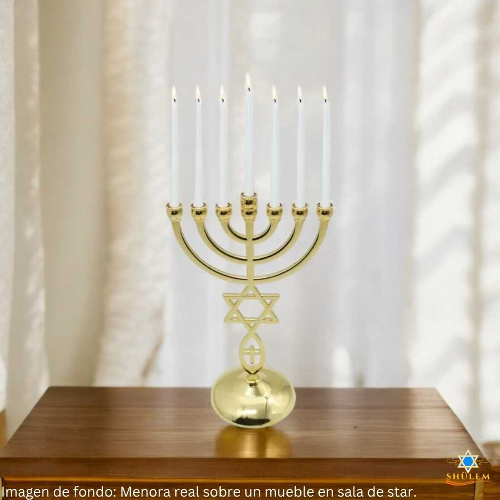 menorah grande con maguen david