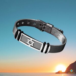 Pulsera Unisex con hebilla y Maguen David