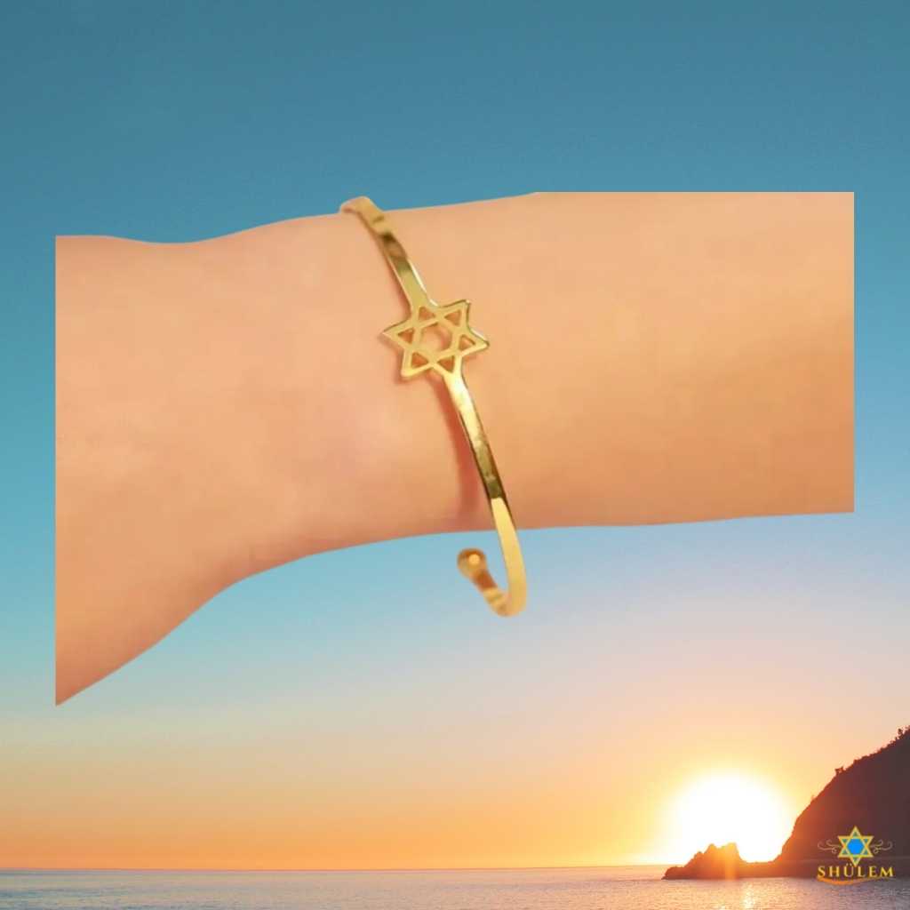 Pulsera Circular Dama Estrella de David - Imagen 2