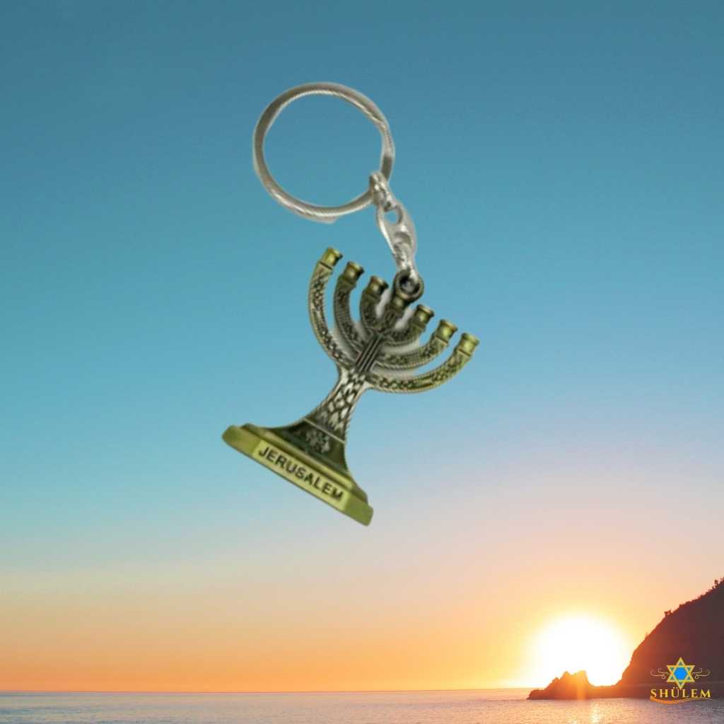 Llavero Menorá de Jerusalén - Imagen 2