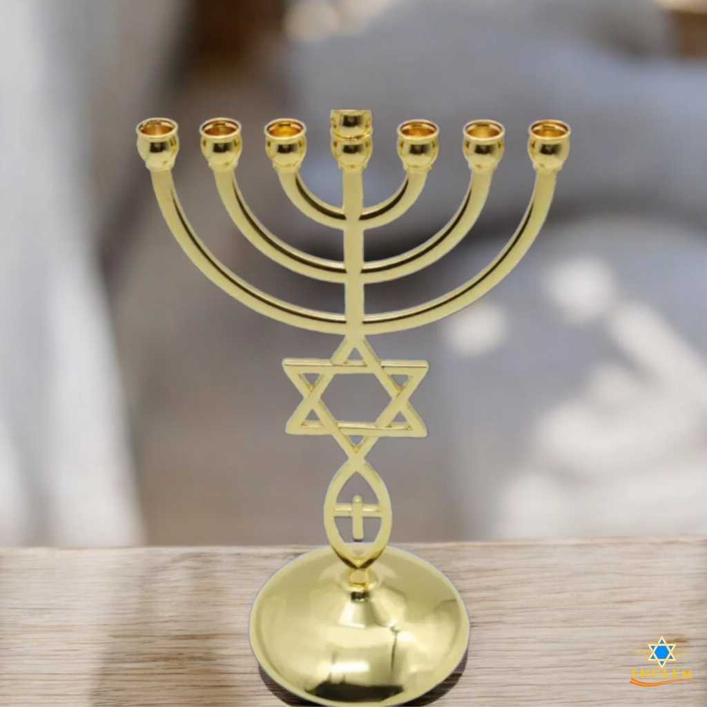 Menoráh grande Con Magüen David - Imagen 2