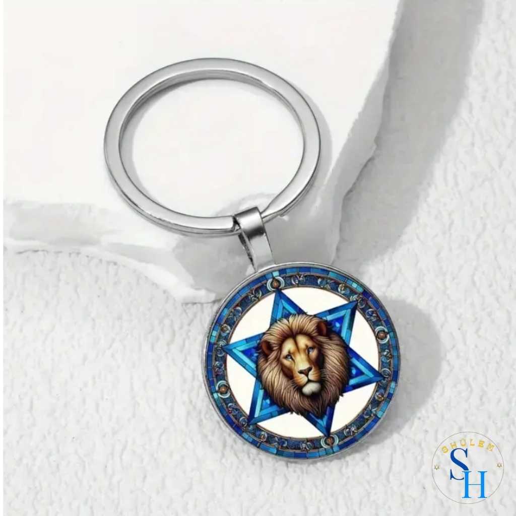 Llavero León de Judah con base de vidrio - Imagen 2