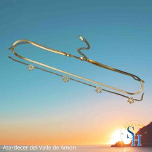 Doble Collar Dama con 5 Maguen David