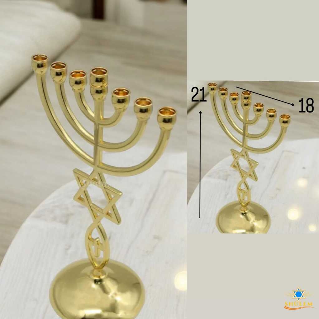 Menoráh grande Con Magüen David - Imagen 3