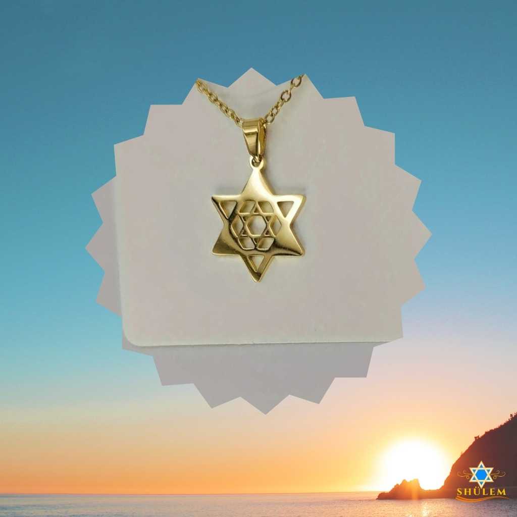 Conjunto Collar y Aros Estrella de David 2 - Imagen 3