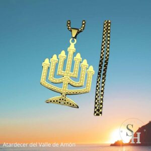 Menorah, luminaria de luz Eterna, Colgante de Menorah